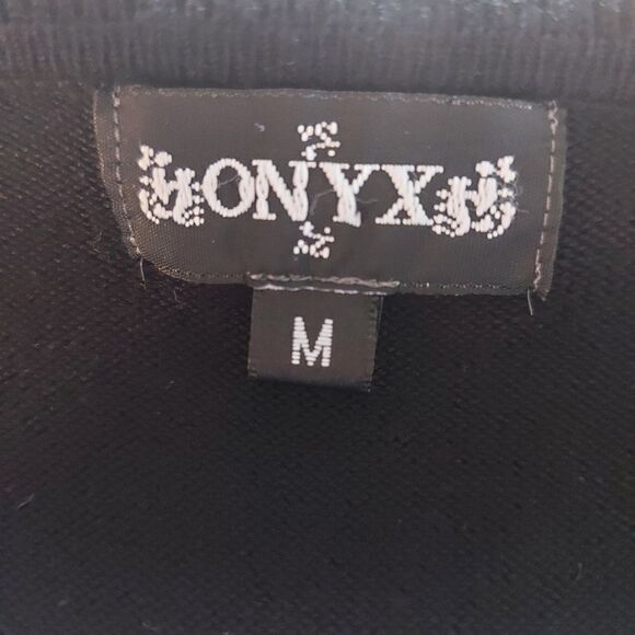 Onyx Short sleeve Cardigan Size Medium - Picture 3 of 4